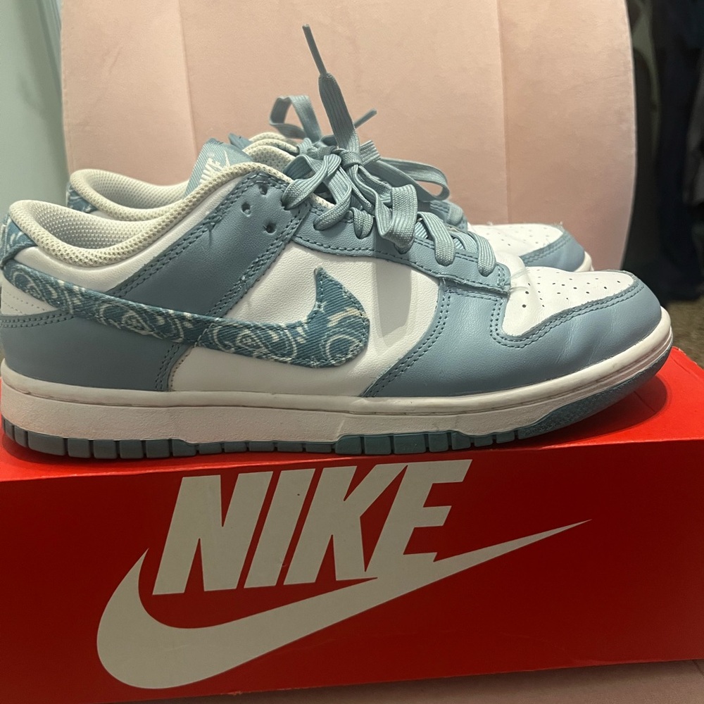 Nike Blue and White Sneakers